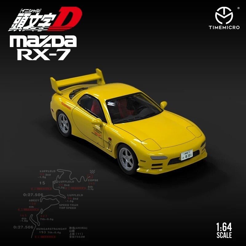 イニシャルD 頭文字D】RX-7 スプリンタートレノAE86 TimeMicro 1/64