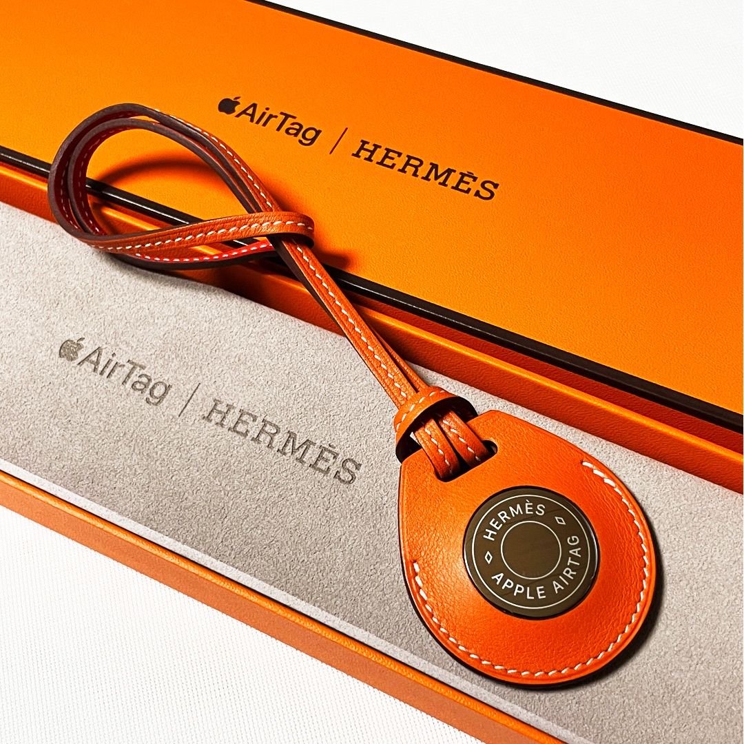 Apple AirTag Hermes Bag Charm Orange | gulatilaw.com