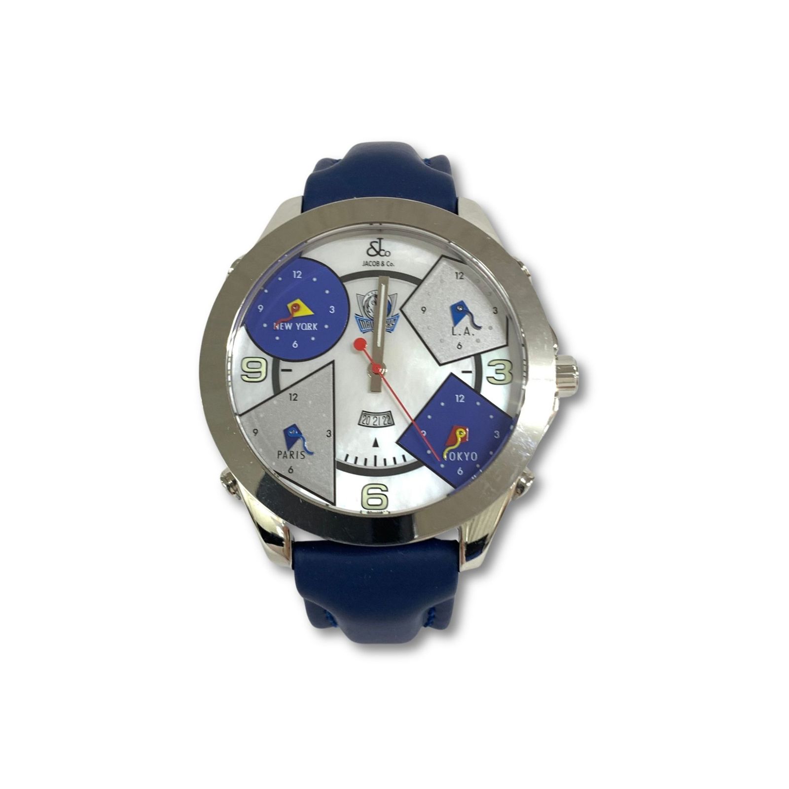 ジャンク品】JACOB&Co ジェイコブ 5タイムゾーン クオーツ 
