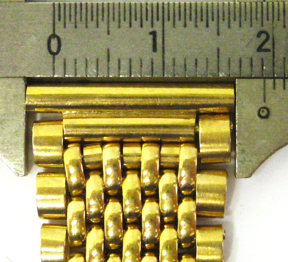 美品 K18 18金 イエローゴールド 腕時計用 バンド 男女兼用 17mm