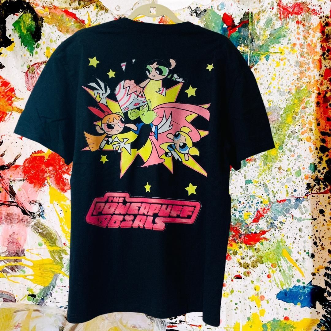 パワパフガールズ レトロ リプリント Tシャツ 半袖 メンズ 新品 個性的