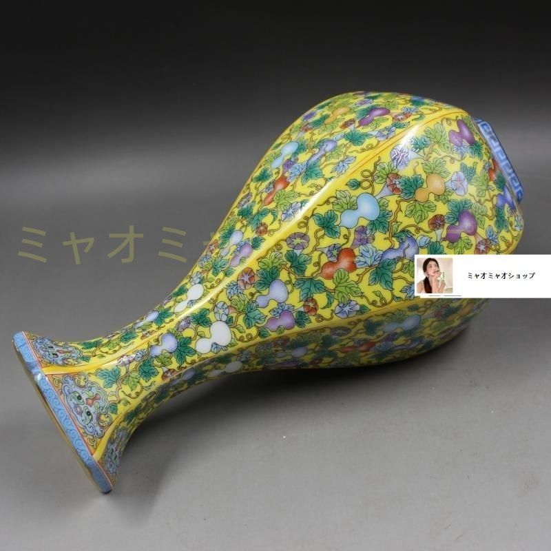 蒔絵琺瑯の六方花瓶 景徳鎮 陶磁器 装飾品 現代工芸品 美術品 置物 蒔絵琺瑯の六方花瓶 景徳鎮 陶磁器 装飾品 現代工芸品 美術品