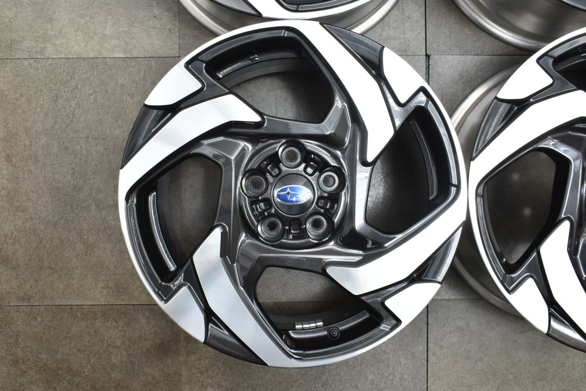 新車外し　フォレスター 18インチ ブラックホイールセット コーティング済み 新車外し フォレスター 18インチ ブラックホイールセット
