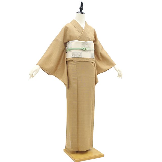 平和屋着物○上質な色無地 堅牢染 京むじ染 紅掛花色 反端付き 正絹