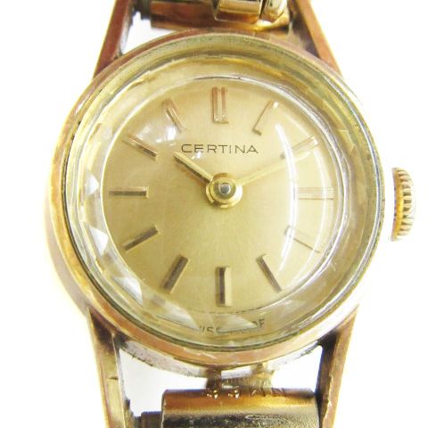 サーチナ CERTINA 腕時計 アナログ 手巻き 2針 ゴールド色 /YM4 - メルカリ 