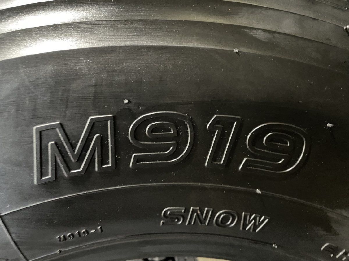 札幌発 引取OK TOYO M919 245/80R17.5 133/131J 17.5インチ トラックタイヤ スタッドレス 6本 19年製 バリ溝  増トン 地山　(TT040)