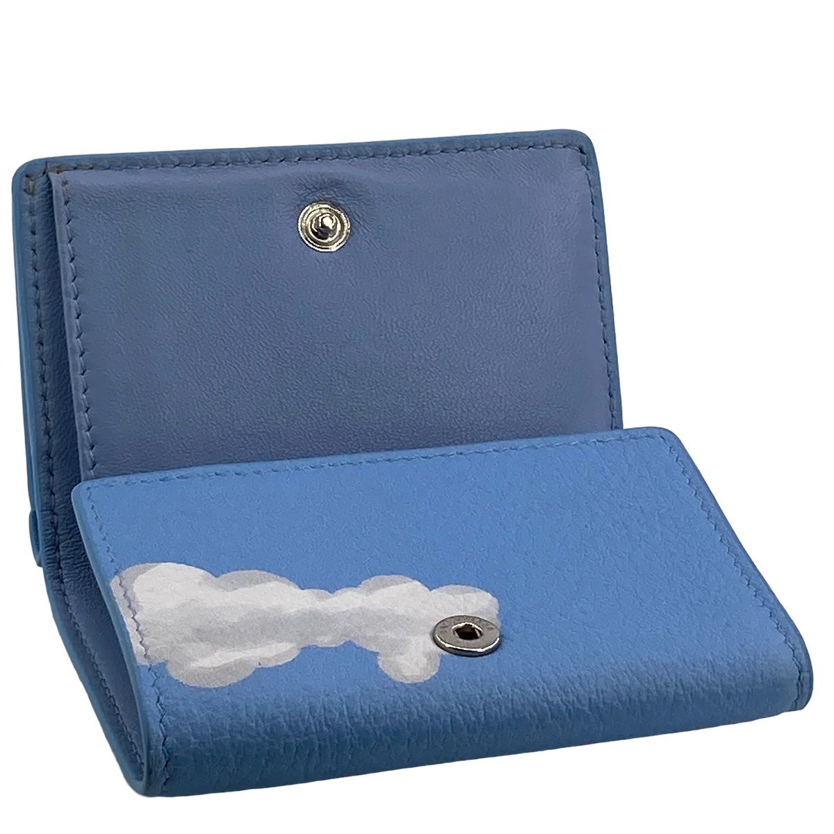 中古】 BALENCIAGA バレンシアガ メンズ財布 ペーパーミニ 雲 3