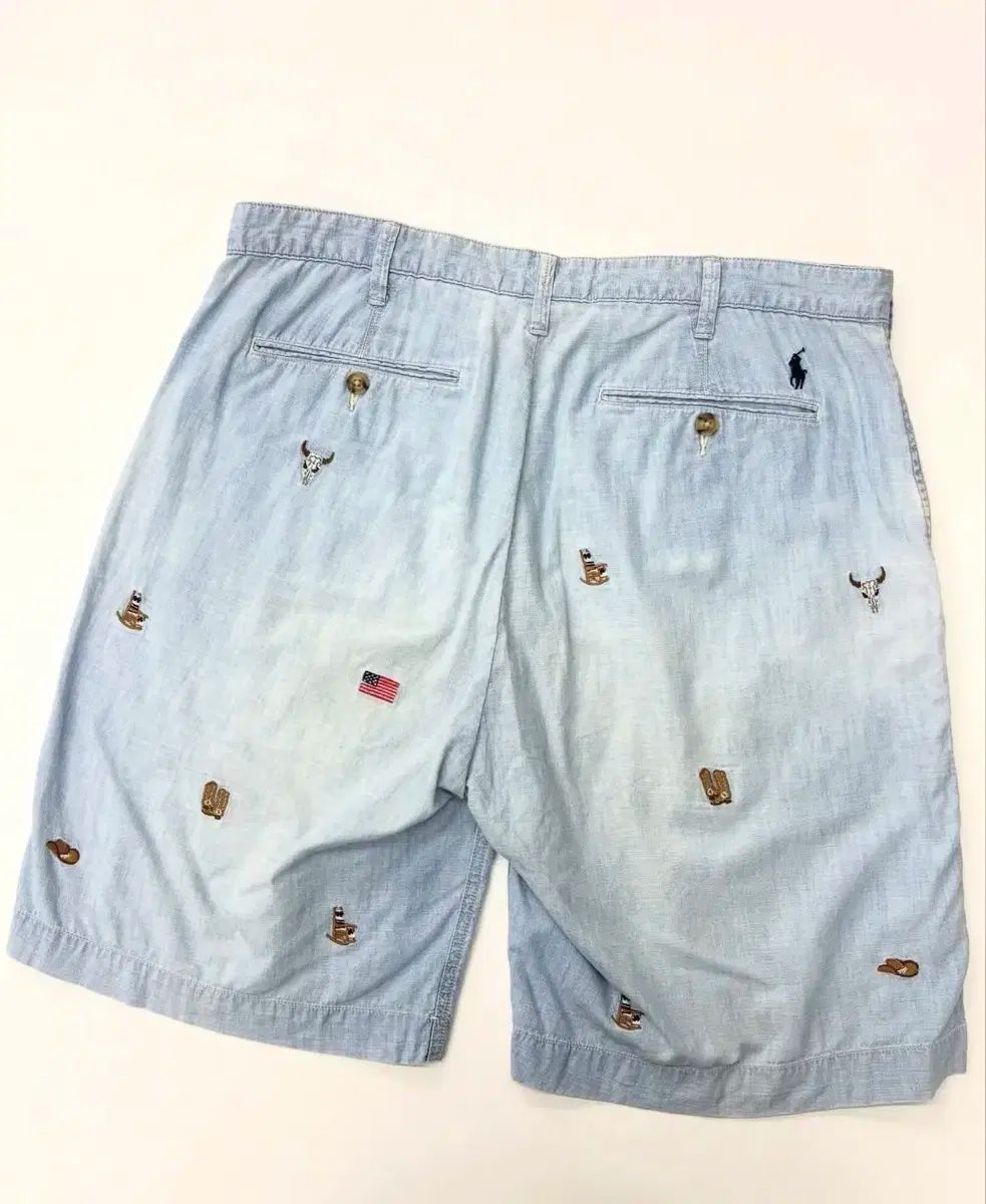 Polo ポロ Ralph Lauren(ラルフローレン) 新作 シャンブレー ハーフパンツ