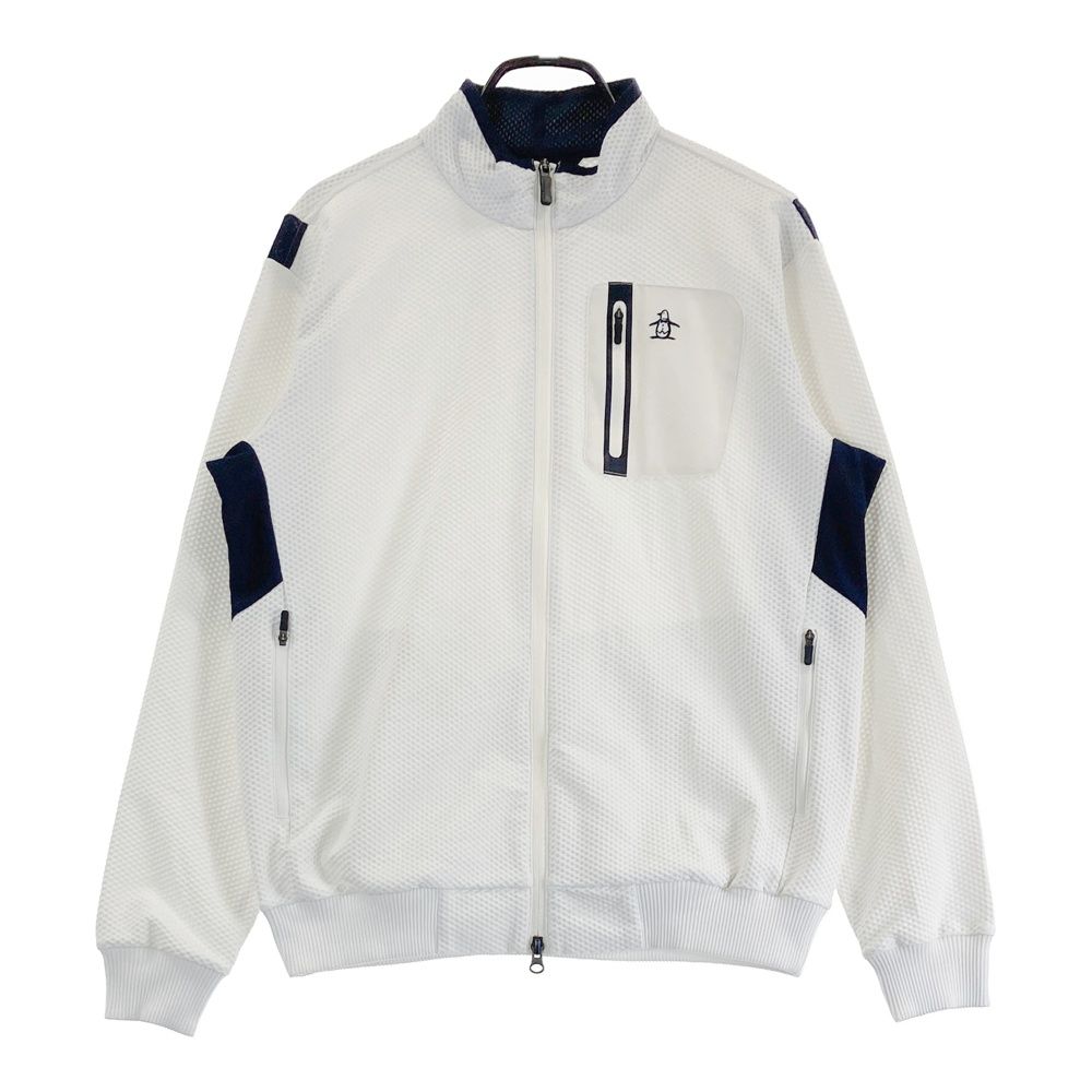  サイズ：L MUNSING WEAR マンシングウェア JWMJ550 長袖ジップジャケット  ホワイト系 [240101537675] ゴルフウェア メンズ ストスト ジャケット