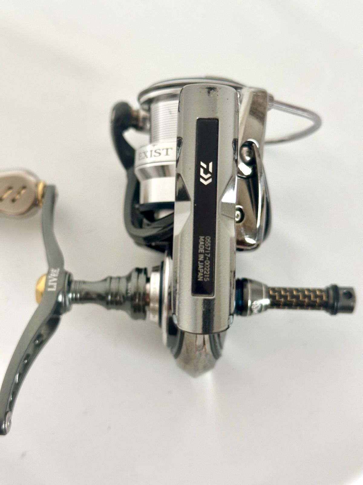 DAIWA - 18 EXIST LT2500-XH　LIVRE製Wハンドル付 DAIWA（釣り） ダイワ 18イグジスト (EXIST) LT2500S-XH-DH