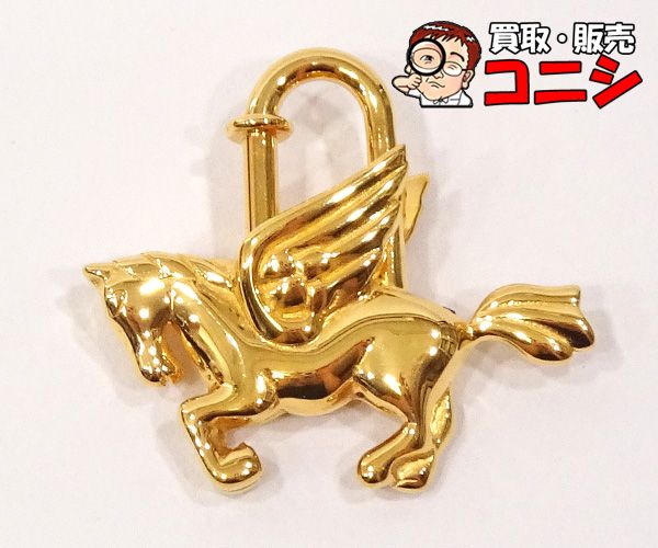 HERMES ☆ エルメス カデナ ペガサス ゴールドGP エルメス カデナ ペガサス チャーム GP ゴールド ラニエール