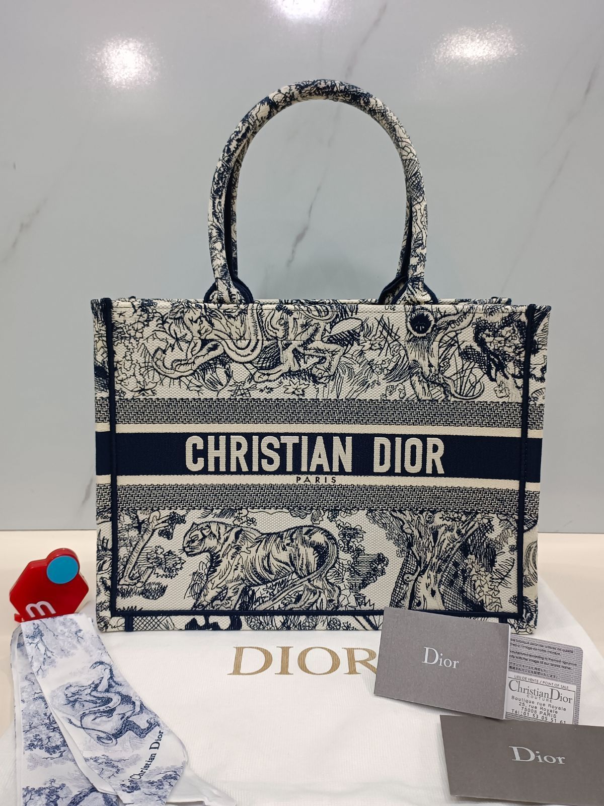 クリスチャンディオール ミディアムトートバック DIOR BOOK TOTE