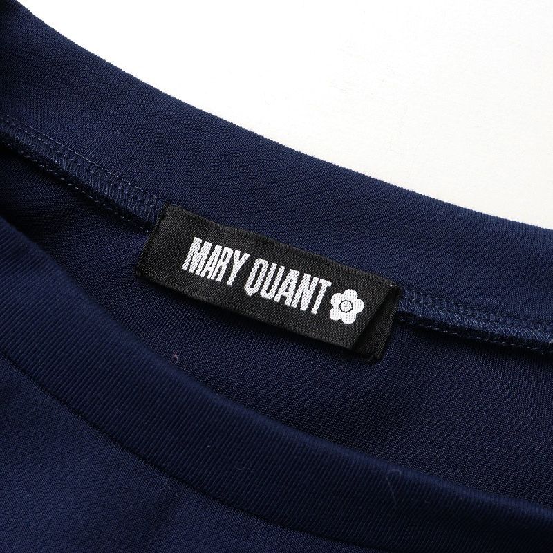 マリークワント MARY QUANT エンボスデイジーボンディング プルオーバー M ネイビー/カットソー フラワー ロゴ トップス【2400014387599】 楽天市場】エンボスデイジーボンディング プルオーバー