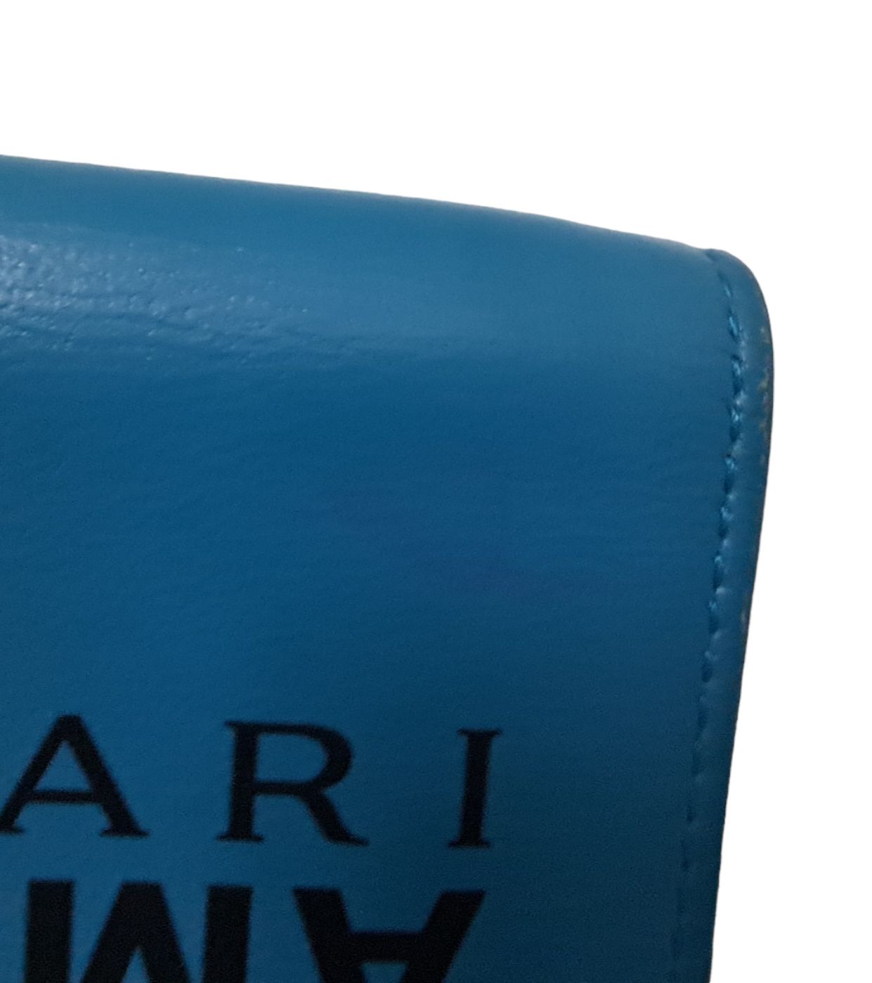 ブルガリ 財布 AMBUSH コラボ セルペンティ 三つ折り ブルー レザー  