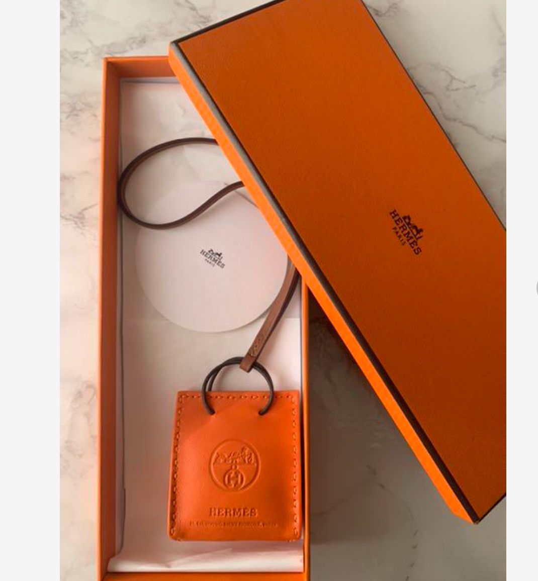 HERMES チャーム　サックオランジュ　ローズメキシコ 新品・未使用】HERMES エルメス チャーム サックオランジュローズ
