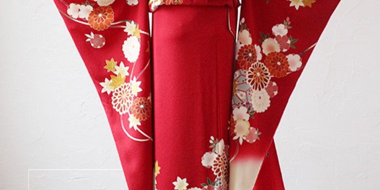振袖 身長156-171cm 赤 re-003