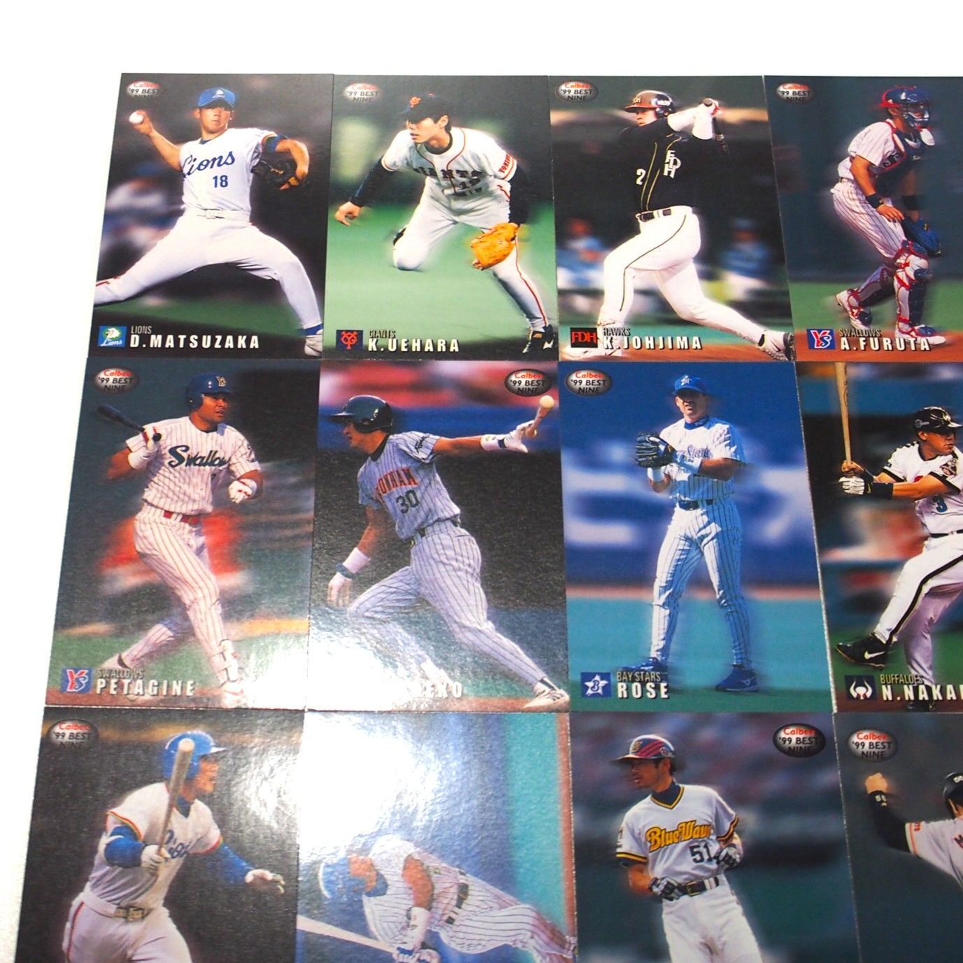 2000 カルビー Calbee プロ野球チップス カード 1999 Best Nine ベスト 