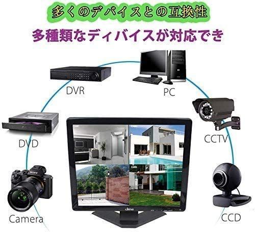 15インチ タッチモニター PC LCDディスプレイCCTVカメラ1024フルHD監視