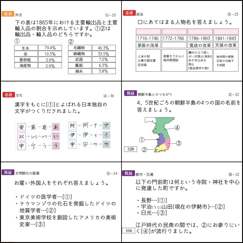 中学受験 歴史 暗記カード 中学入試 予習シリーズ コアプラス - メルカリ