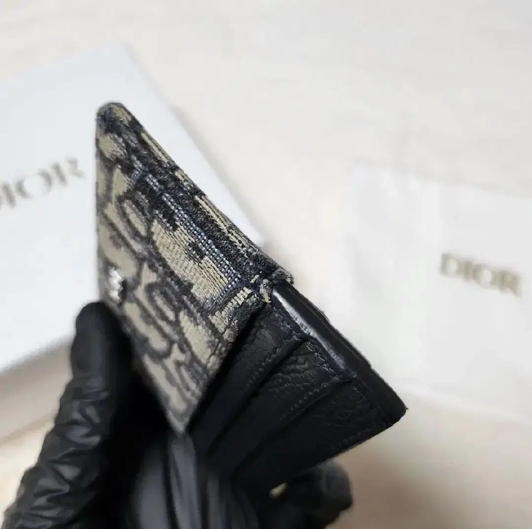 新品未使用】ワンオーナー品 DIOR折り財布 オブリーク ロータス