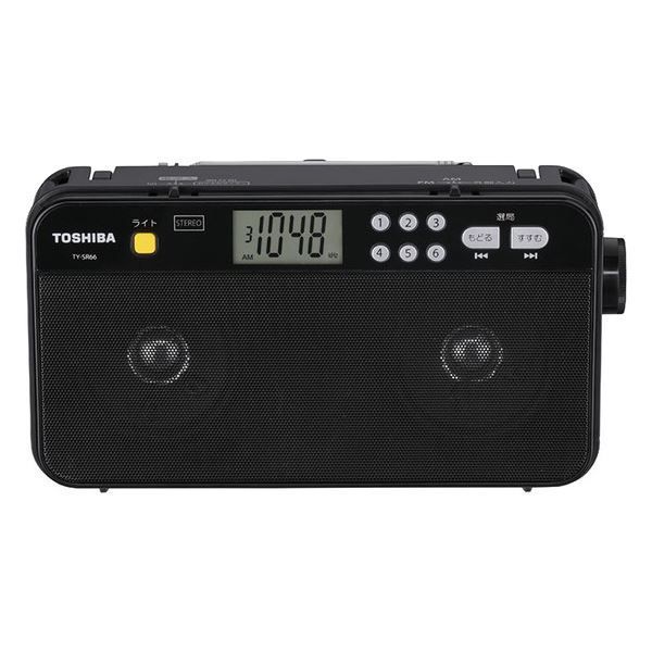 東芝 FM|AMステレオホームラジオ ブラック TY-SR66 K