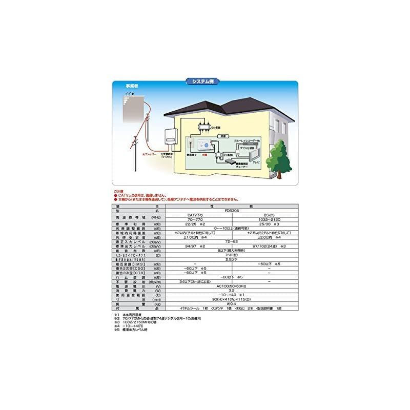 日本アンテナ FTTH用端末補償ブースター FDB30S(10) 1 - メルカリ
