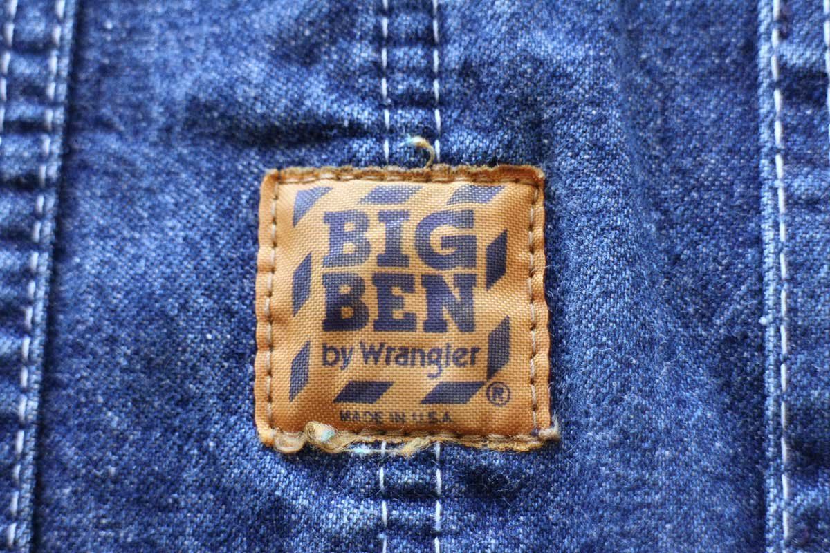 BIG BEN by Wrangler USA製　オーバーオール　42×34 BIG BEN by Wrangler USA製 オーバーオール 42×34 Wrangler 古着 80~90