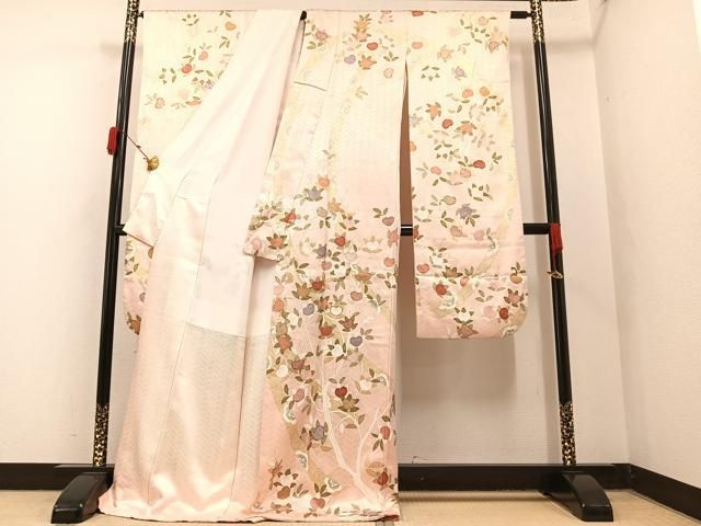 平和屋着物○十日町老舗ブランド 吉澤友禅 吾妻徳穂 振袖 駒刺繍