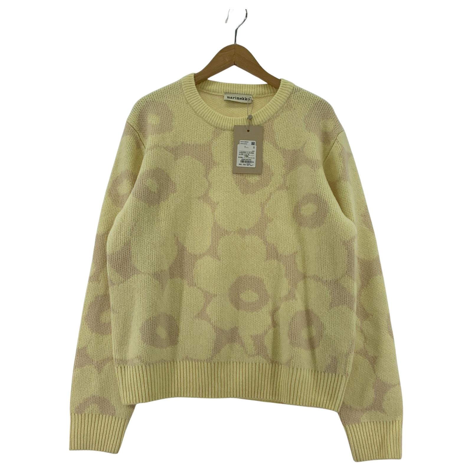marimekko マリメッコ タグ付き 総柄 クルーネックニット sizeXL  