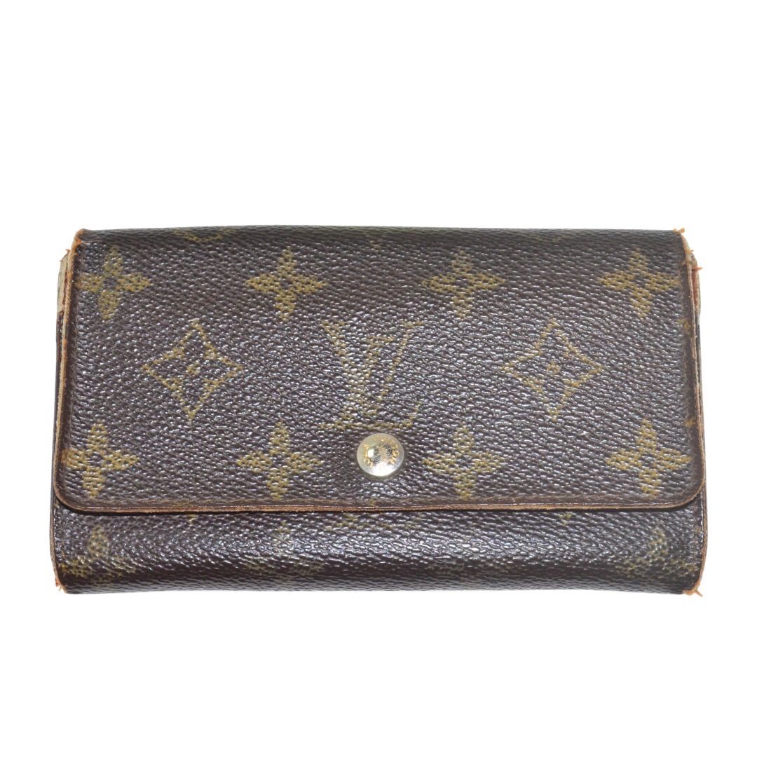 ルイヴィトン Louis Vuitton ポルトフォイユ サラ モノグラム 長財布 ブラウン レザー フランス製