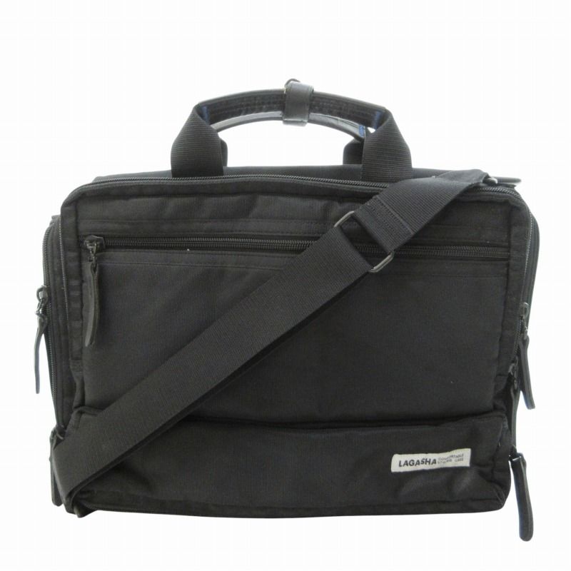 LAGASHA ブラック 2way ビジネスバッグ【未使用品】 LAGASHA(ラガシャ) / 2WAY/ビジネスバッグ/ブリーフケース