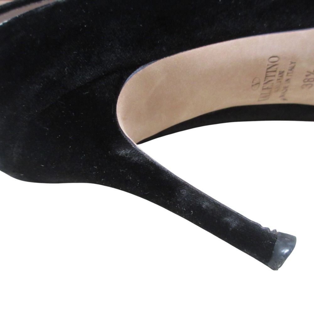 良品 Valentino Garavani ヴァレンティノガラヴァーニ リボン ベロア  