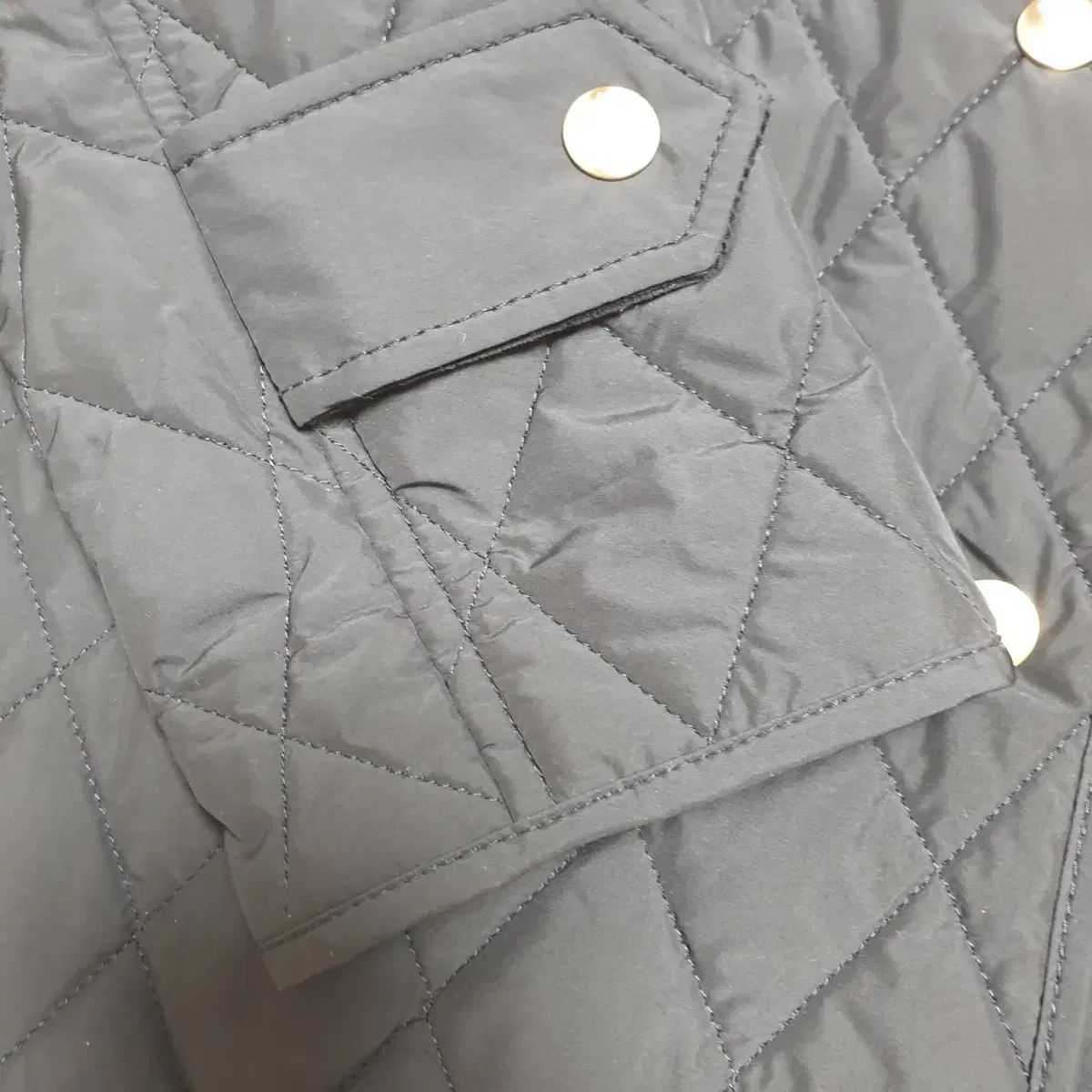  HAZZYS へジス 黒 キルティング ジャケット ジャンパー ブルゾン ジャケット アウター