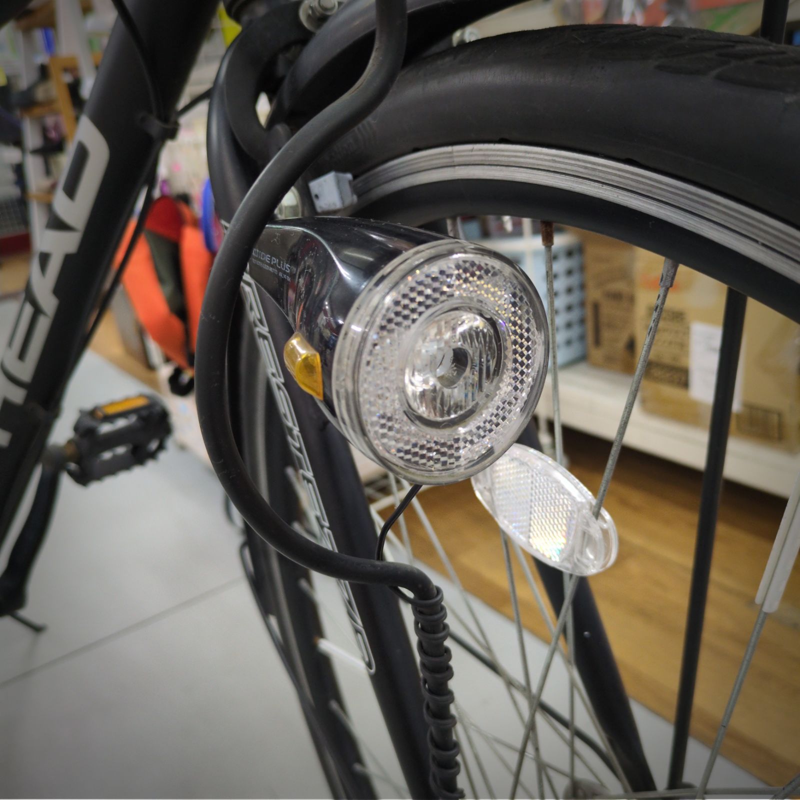 J266 ☆サビキズ使用感☆ノーパンククロスバイク自転車☆HEAD 