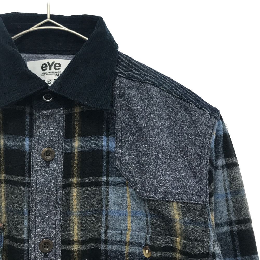 eYe COMME des GARCONS JUNYA WATANABE MAN (アイ コム デ ギャルソン ジュンヤ ワタナベ マン) ×PENDLETON  ペンドルトン チェック柄 長袖シャツ ネイビー WL-B902 AD2013 - メルカリ