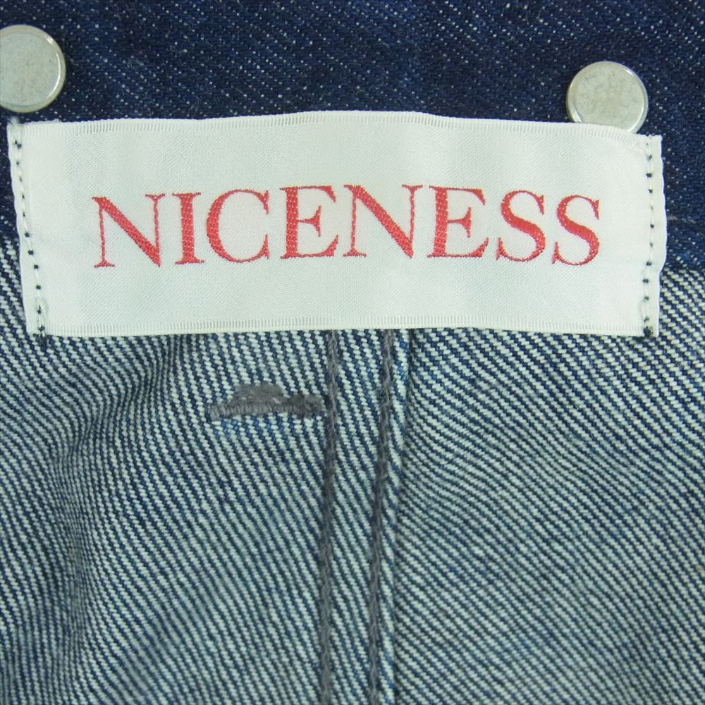 ナイスネス NICENESS 22SS NN-TNP03S22 TAYLOR テイラー NN レザーパッチ デニム トラウザー パンツ ボタンフライ  インディゴブルー系 M【中古】 - メルカリ