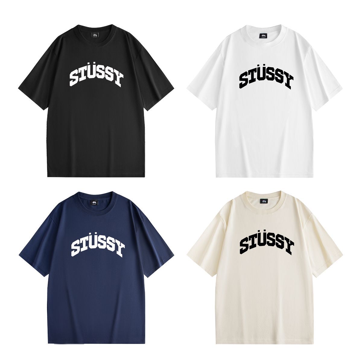 Stussy  ステューシー 半袖Tシャツ  ロゴプリントカジュアル