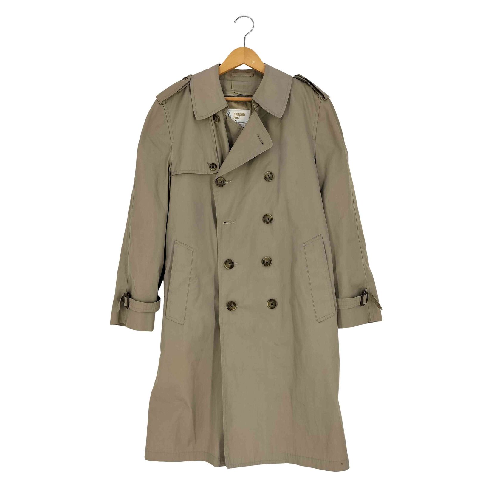 【LONODONFOG】トレンチコート/ライナー付/米国製/42★ロンドンフォグ USA VINTAGE TOWNE BY LONDON FOG TRENCH COAT WITH LINER