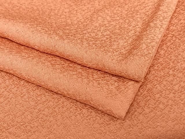 平和屋着物●上質な色無地 紋意匠 甚三紅色 正絹 AABA8847zg