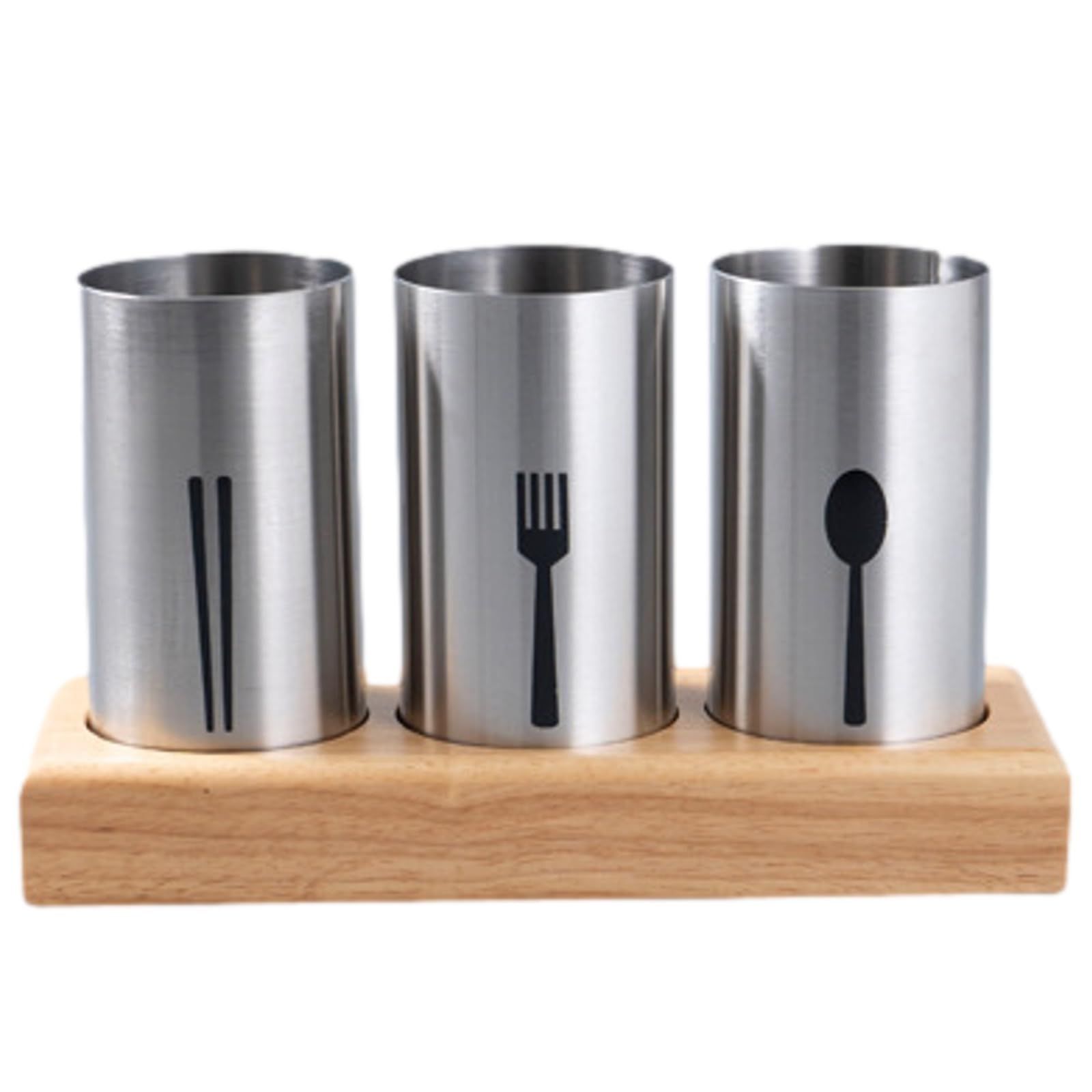 ルボナリエ 箸立て カトラリースタンド ステンレス 食器収納 キッチン用品 (シルバー 3本立て) [シルバー 3本セット]