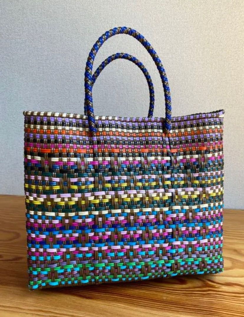 #G738-L2-Mサイズ　メキシコ　オアハカ　メルカドバッグ Amazon.co.jp: Lサイズ メキシコ オアハカ メルカドバッグ