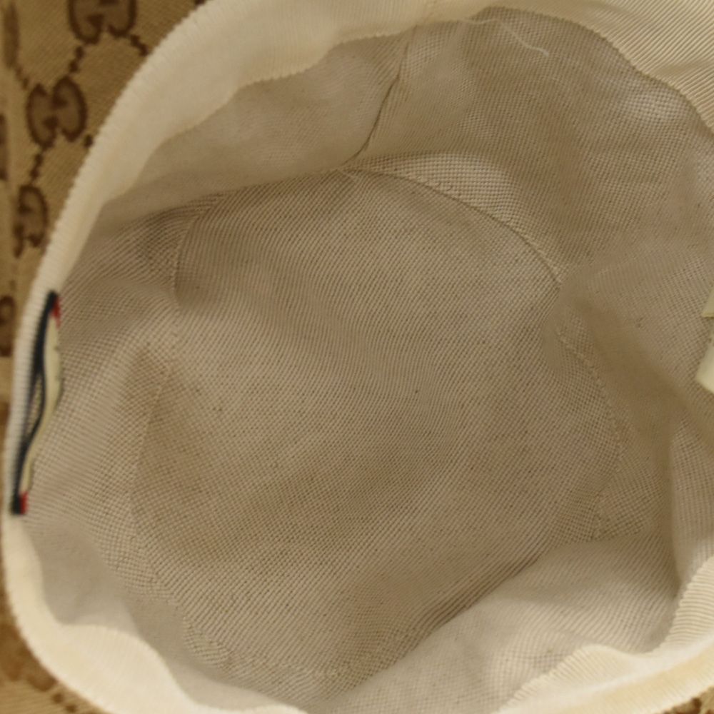 GUCCI グッチ GG Logo Oversized Bucket Hat Beige / Brown GG Canvas Fedora | GUCCI® SG
