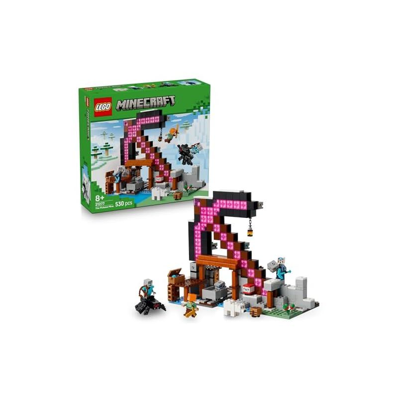 レゴ LEGO マインクラフト ツルハシ鉱山 おもちゃ 玩具 誕生日 プレゼント ブロック 男の子 女の子 子供 8歳 9歳 10歳 小学生 マイクラ Minecraft グッズ ゲーム 対戦 ロボット 1