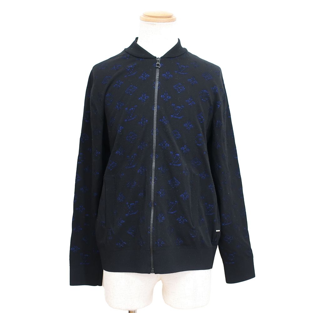 LOUIS VUITTON ルイヴィトン　ドロップニードル モノグラム ブルゾン 天白】【LOUIS VUITTON】ルイヴィトン ジップニット ドロップ