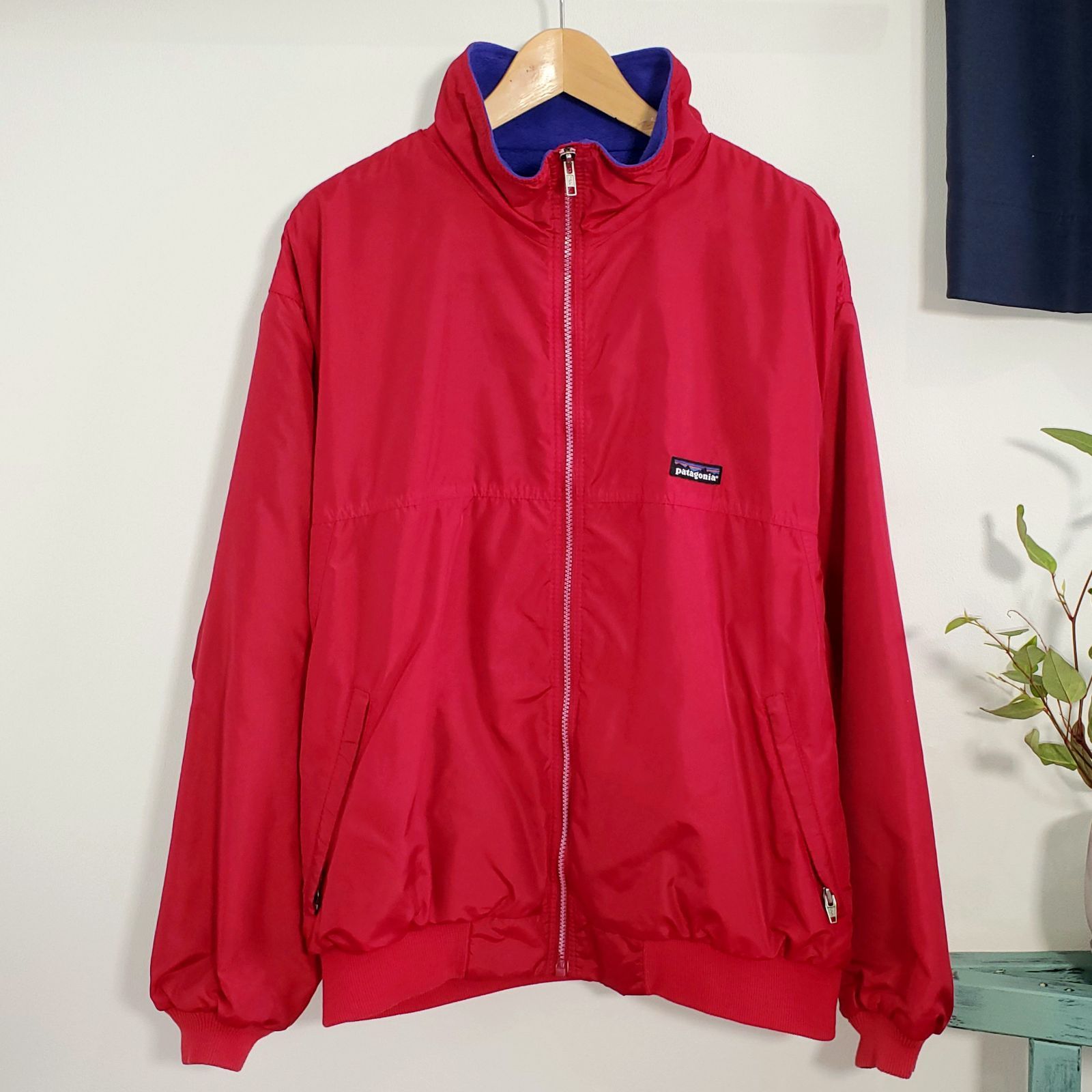 Patagoniaパタゴニア■USED 93年 雪なし Shelled Capilene フレンチレッド L シェルド キャプリーン ジャケット  90s vintage シンチラ