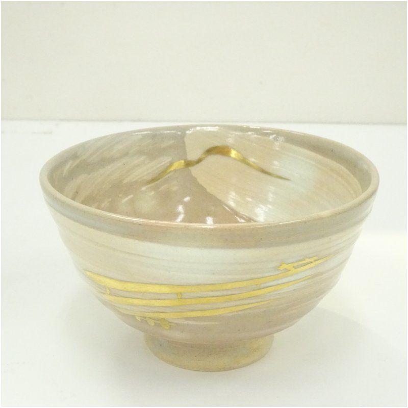A 103 抹茶碗 朝日焼窯元・豊斎作 ( 新品未使用品 ) 栗山園オンライン通販部 / 【出物】 初窯茶碗 無煙新登窯 14代