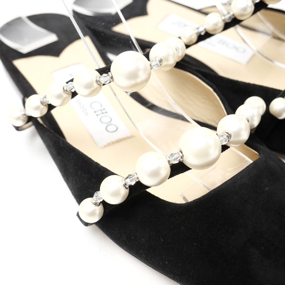 ジミーチュウ*アマヤフラットミュールサンダル*パンプス JIMMY CHOO ジミーチュウ Amaya アマヤ ミュール サイズ34