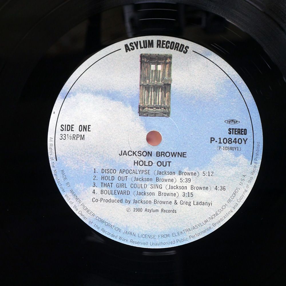 国内盤 JACKSON BROWNE/HOLD OUT/ASYLUM P10840Y LP - メルカリ