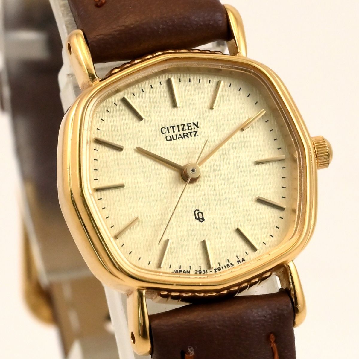 良品【CITIZEN】シチズン 女性用腕時計 クォーツ オクタゴン シェイプ 