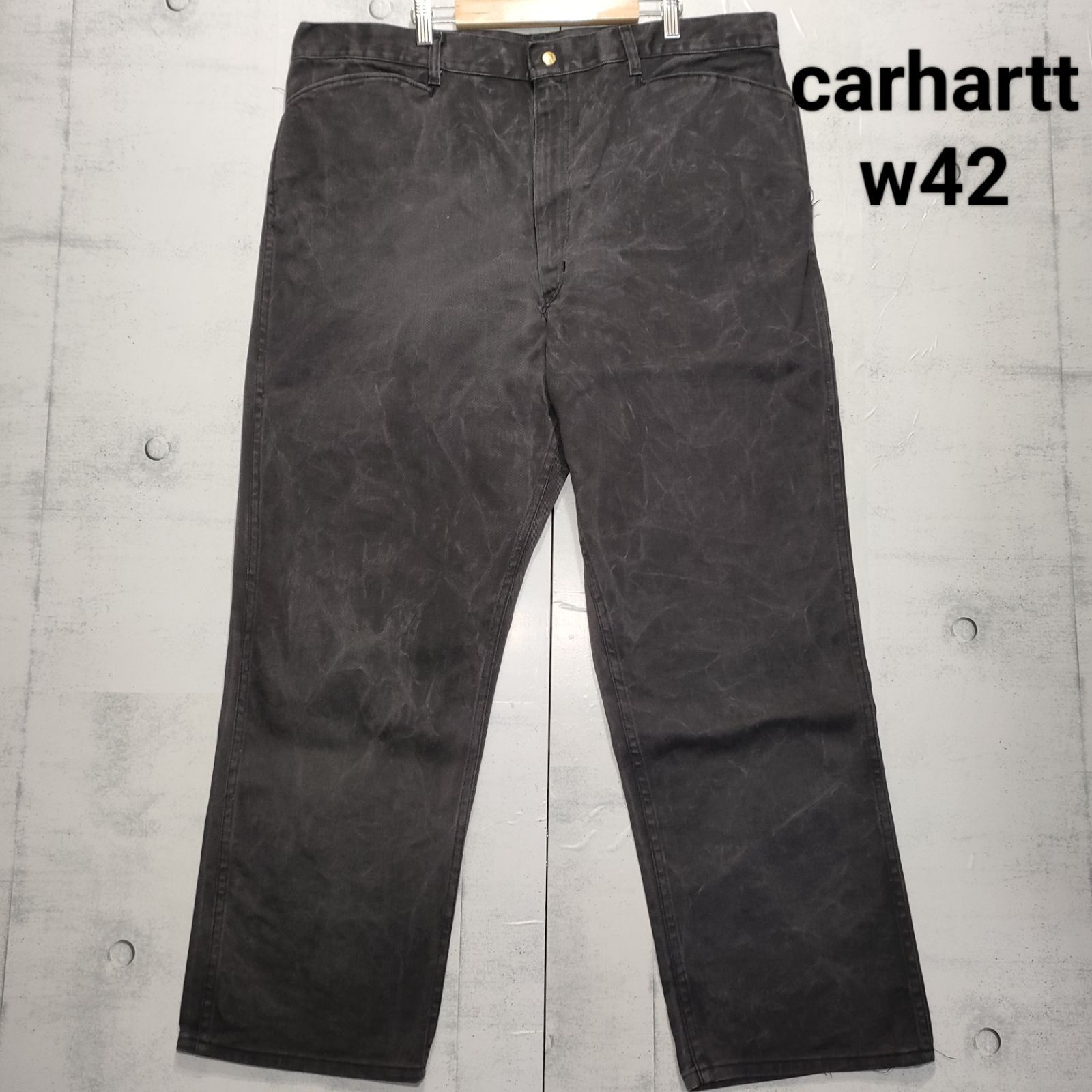 carhart ワークフリスコパンツUSA 激レア CARHARTT 100周年 フリスコパンツ ブラック - メルカリ
